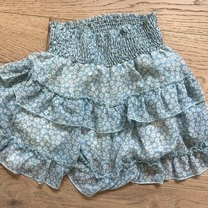 Altar'd State flower blue/white skirt, small